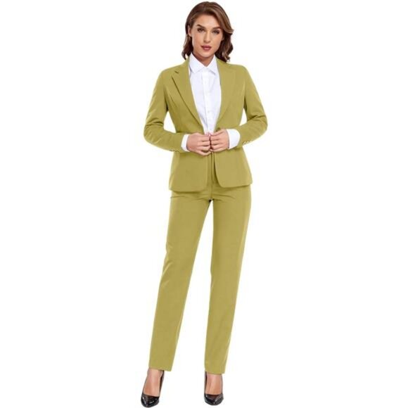 Women's Suits for Work Professional, 2 Piece Office Work Suit Set, Women's Suit - Picture 1 of 7